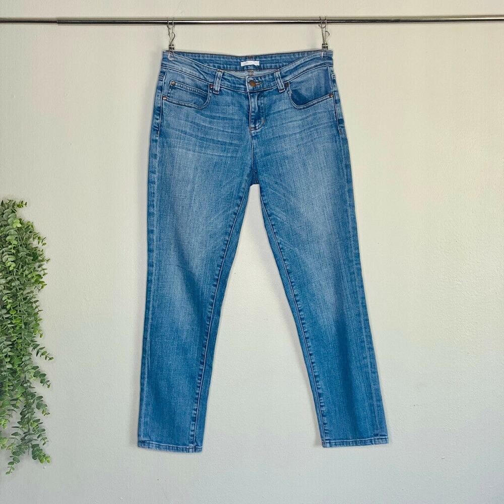 Eileen Fisher Jeans Womens 4 Skinny Ankle Light Wash Organic Cotton